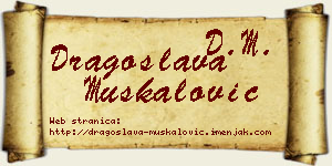 Dragoslava Muskalović vizit kartica